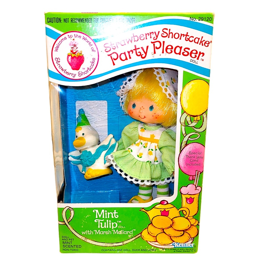 Vintage Mint Tulip Party Pleaser Doll in original box